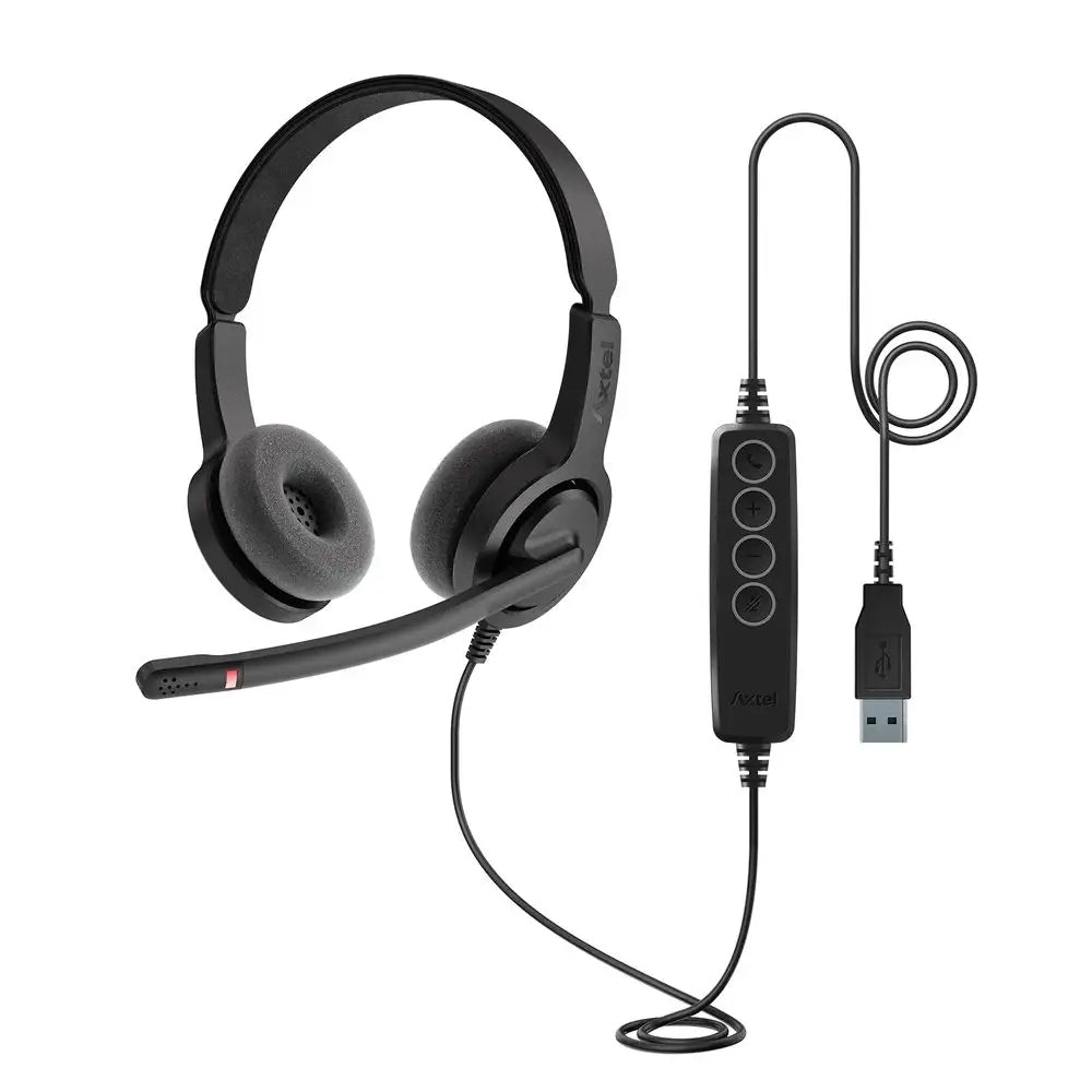 Sluchátka přes uši Axtel Voice UC28 duo NC