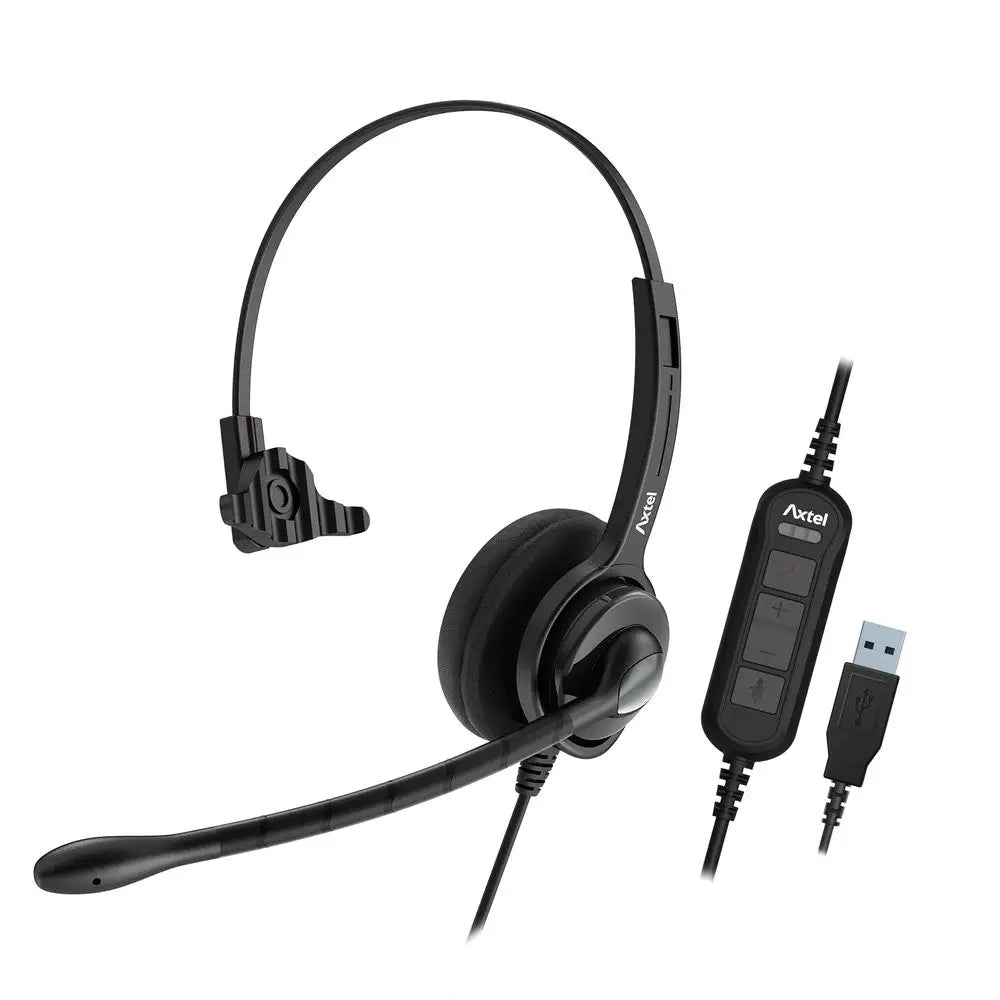 Axtel AXH-MS2M MS2 Mono USB-A Náhlavní Souprava NC Wideband Mikrofon