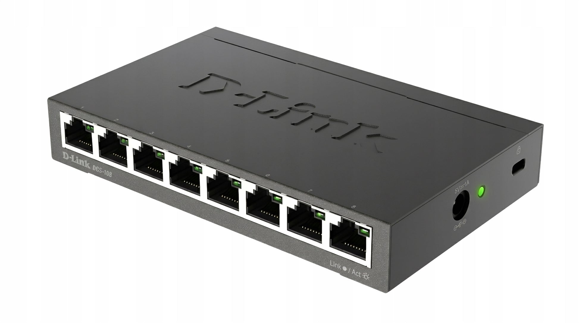 D-Link DGS-108 – 8-portový Gigabit Ethernet