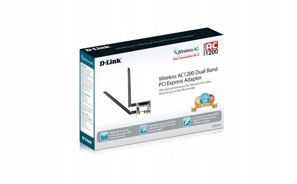 D-Link DWA-582 – PCI Express stolní adaptér (Rev. B)