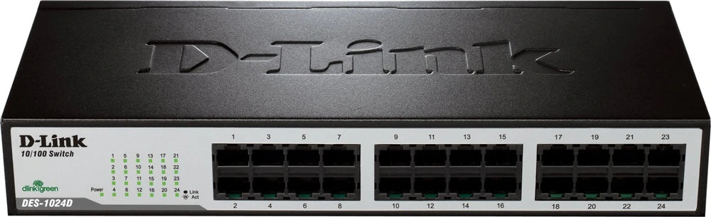 DES-1024D switch L2 24x10/100 Desktop/Rack BEZ VENTILÁTORU