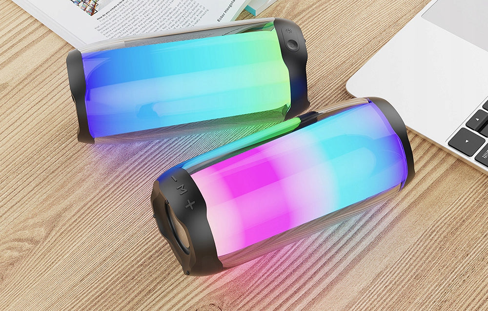 Foneng BL15 Bluetooth 5.0 Reproduktor 8W LED 4000mAh TF AUX Powerbank