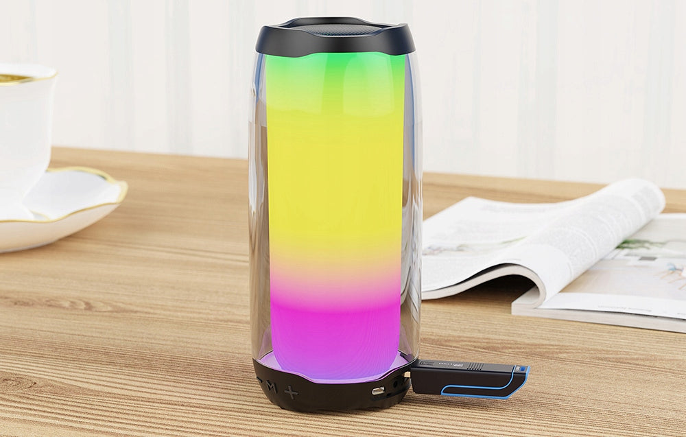 Foneng BL15 Bluetooth 5.0 Reproduktor 8W LED 4000mAh TF AUX Powerbank