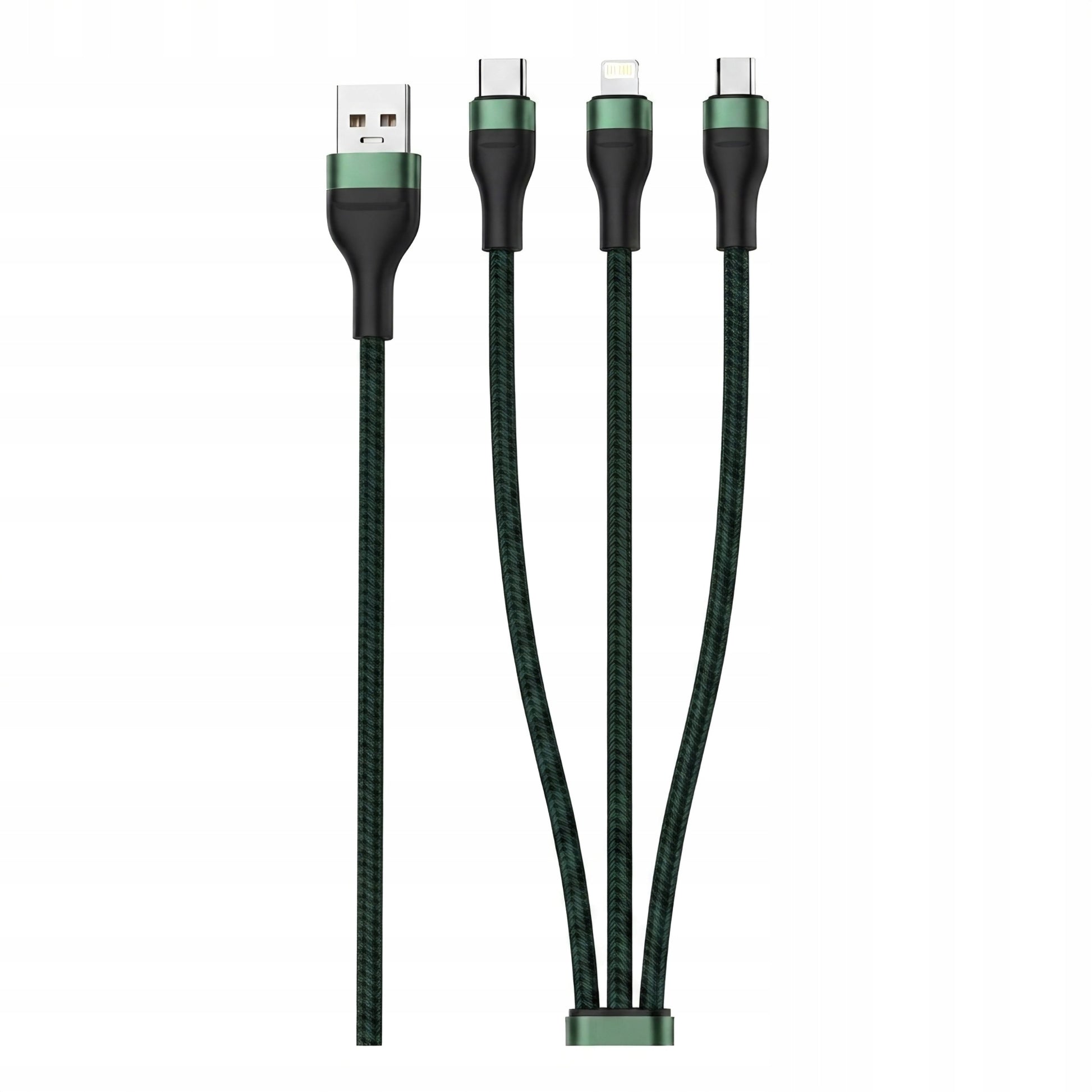 Foneng X78 3v1 Rychlonabíjecí Kabel 66W USB-C Lightning MicroUSB 1.2m