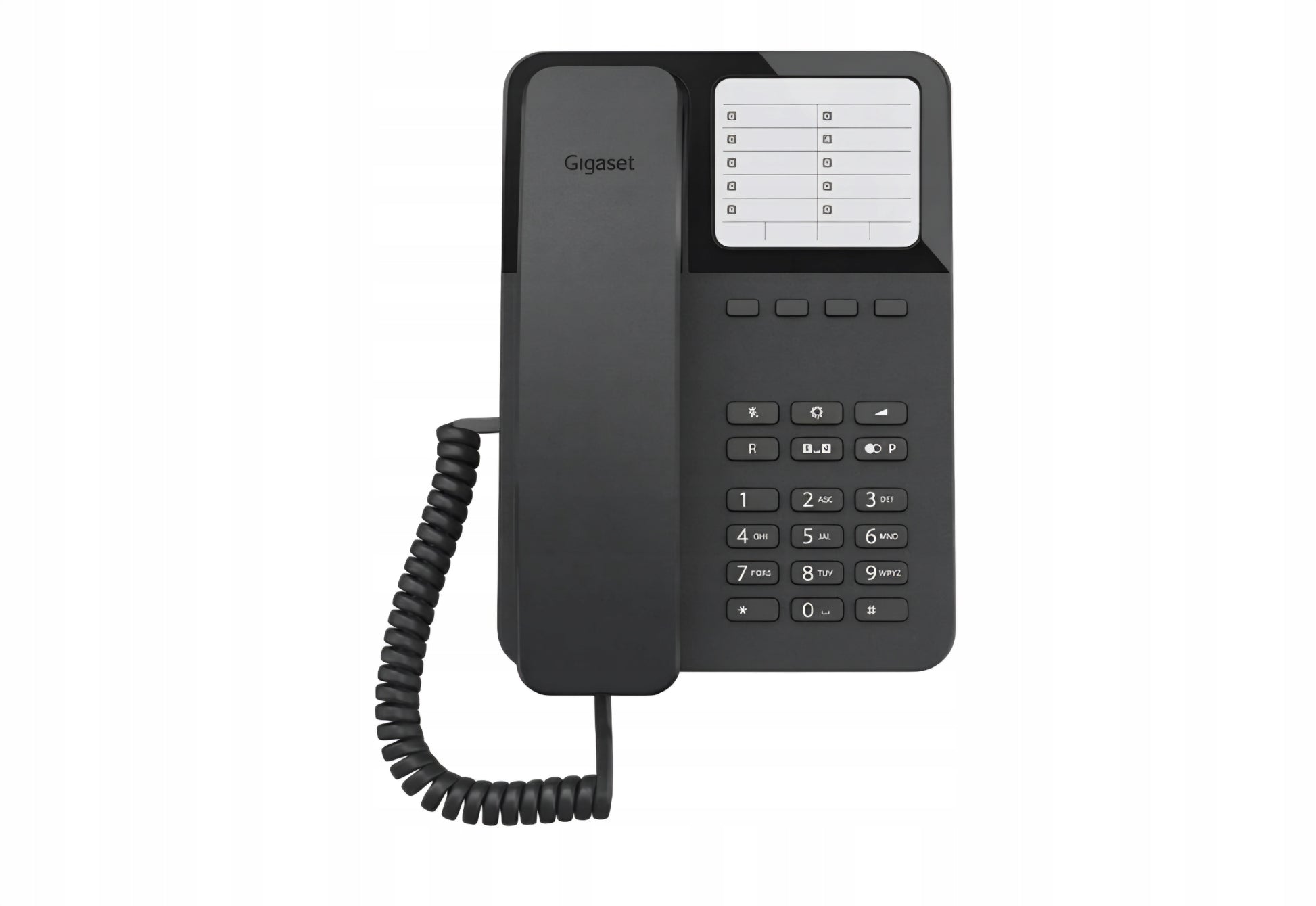 Gigaset DESK 400 – analogový stolní telefon, černý