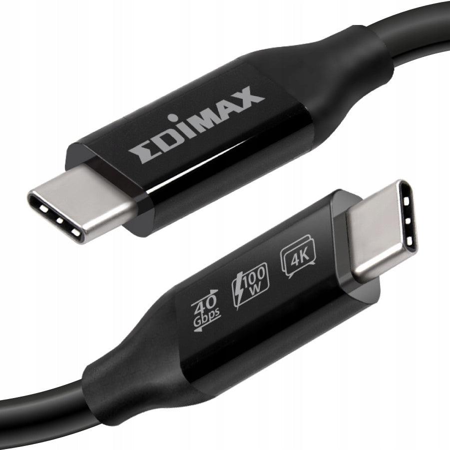 Kabel Edimax USB4 / THUNDERBOLT3, 40G, 0,5 metru, TYP C - TYP C [UC4-005TB]