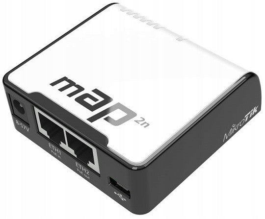 MikroTik mAP RBmAP2nD Access Point micro WiFi 2,4GHz 2xFE USB PoE napájecí