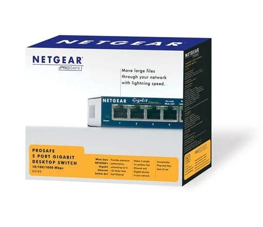 Netgear GS105GE Gigabit LAN Switch 5x 1000 Mb/s
