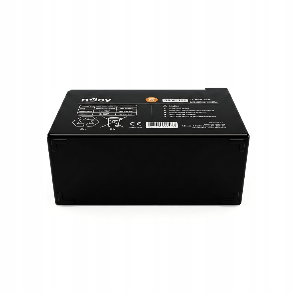 nJoy GP09122F 12V 9Ah AGM Bezúdržbová Baterie UPS F2 T2 5 let