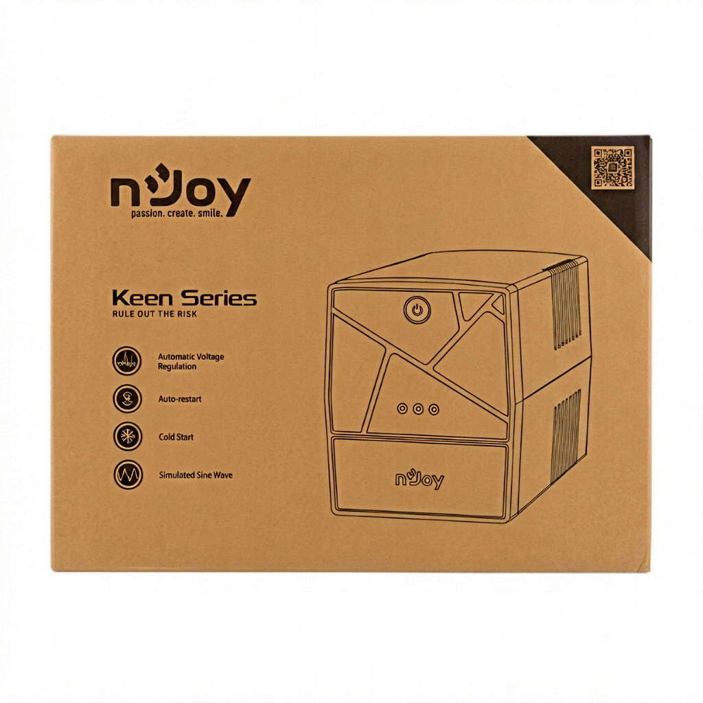 nJoy Keen 2000 USB UPS 2000VA 1200W Line Interactive AVR 4x Schuko