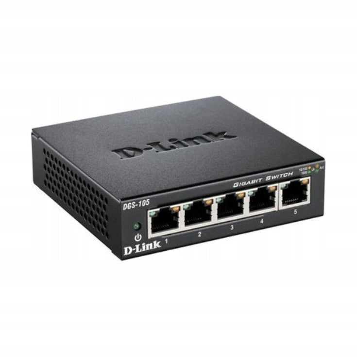 Switch 5portový D-Link DGS-105 gigabitový kovový