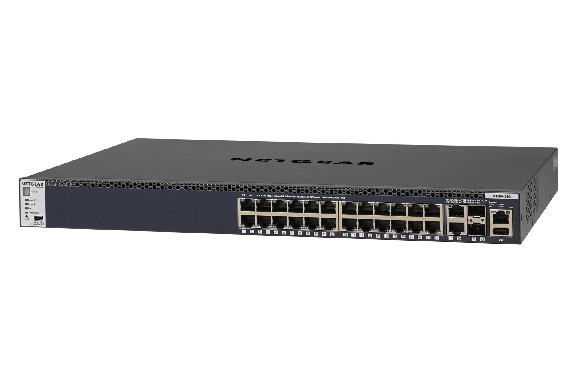 Switch M4300 24xGE 2x10GE 2xSFP+ Stack GSM4328S