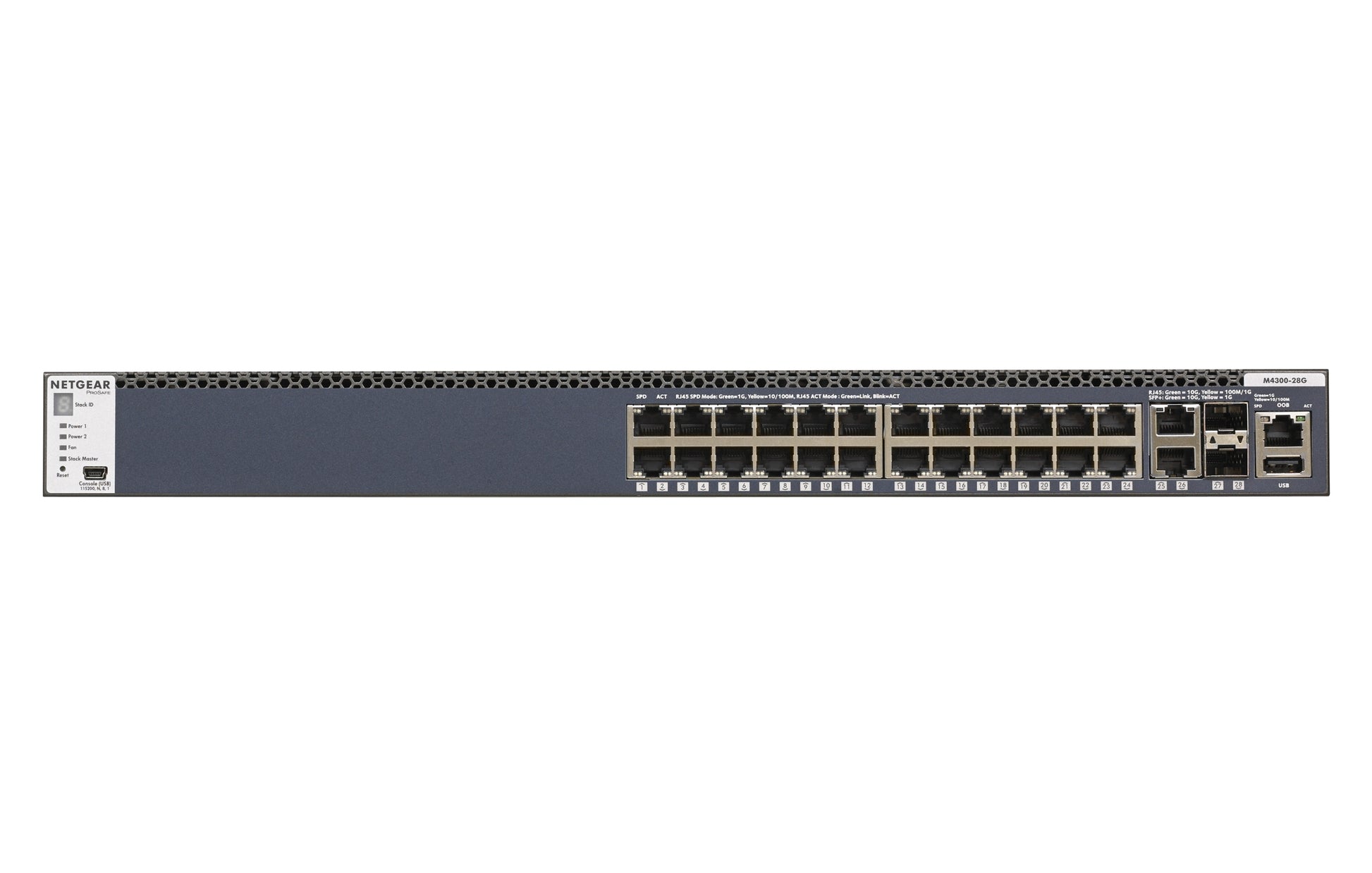 Switch M4300 24xGE 2x10GE 2xSFP+ Stack GSM4328S