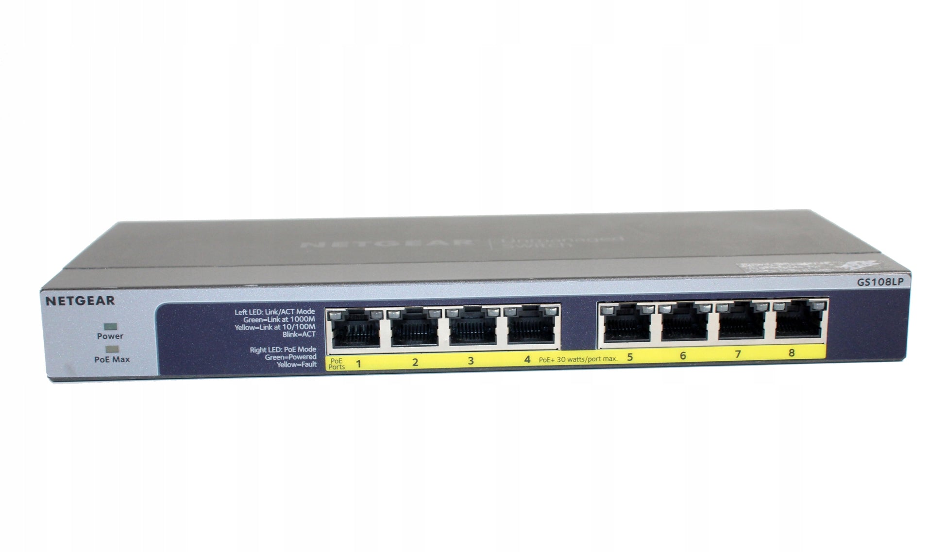 Switch Netgear GS108LP-100EUS PoE