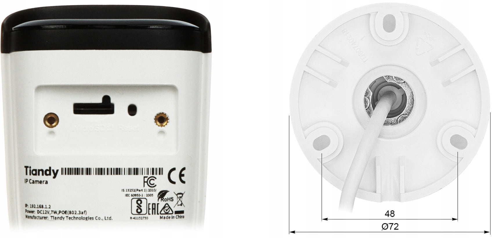 Tiandy TC-C34WS 4MP IP Bullet Kamera Starlight 2.8mm IR 50m PoE IP67