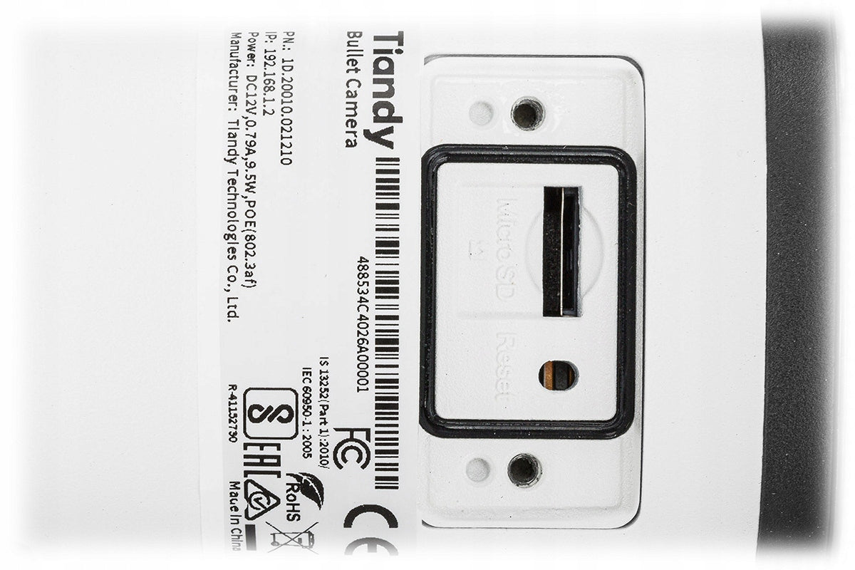 Tiandy TC-C38WS 8MP 4K IP Bullet Kamera 2.8mm IR 50m WDR AI PoE IP67