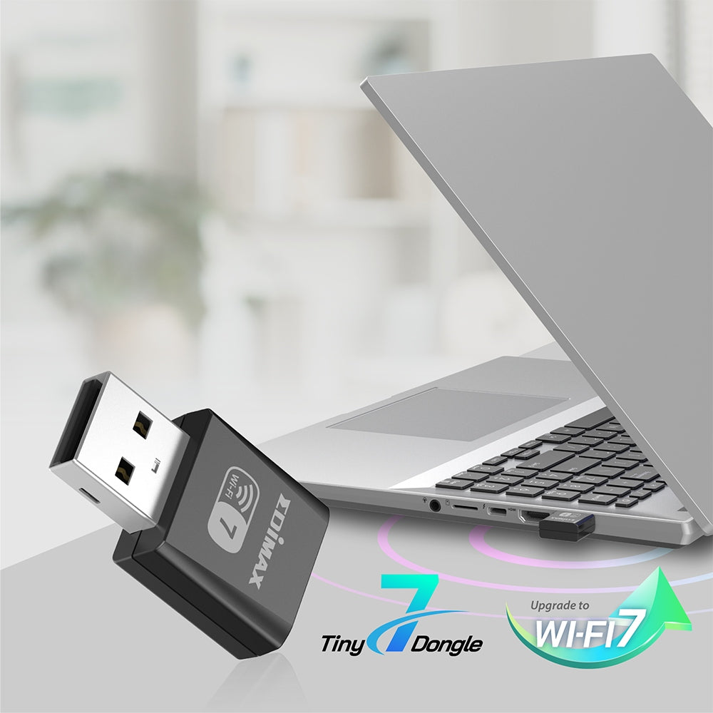 Třípásmový Wi-Fi 7 USB adaptér Edimax EW-7822UN7