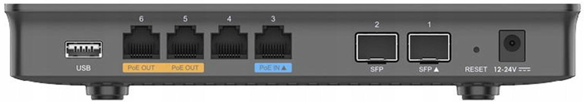 Grandstream GWN7002 Multi-WAN VPN Router 2x SFP 4x Gigabit PoE GDMS