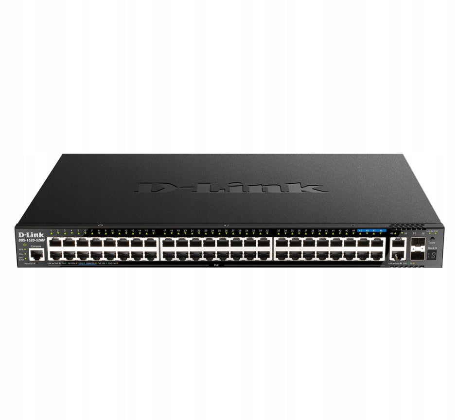 D-Link DGS-1520-52MP 52portový Smart Managed Gigabit PoE+ Switch