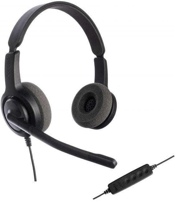 Sluchátka přes uši Axtel Voice UC28 duo NC
