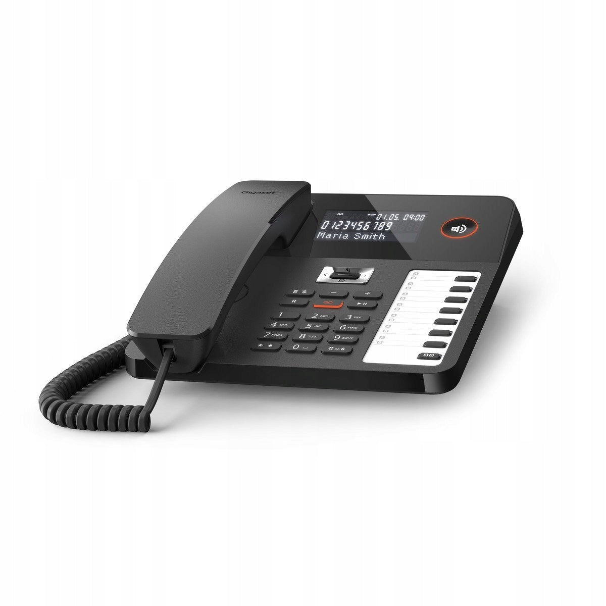 Kabelový telefon (s automatickou odpovědí) Gigaset DESK 800A černý