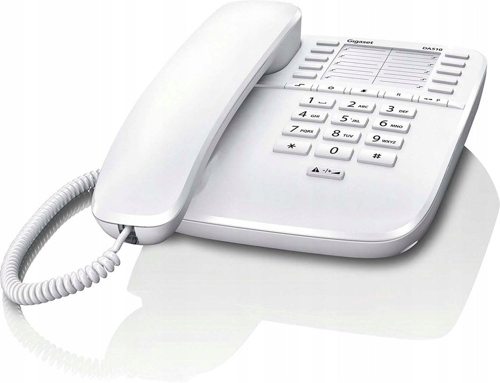 Kabelový analogový telefon Gigaset DA510 IM WHITE (S30054-S6530-R102)