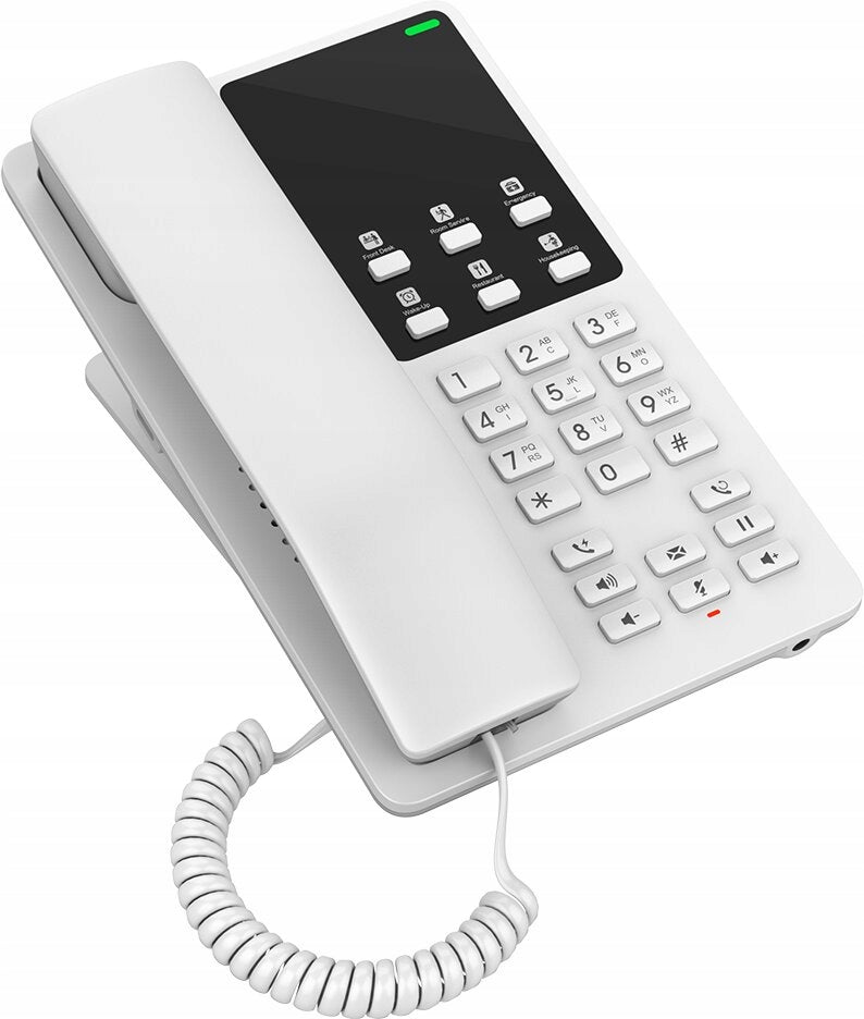 Grandstream GHP620 IP Hotelový Telefon PoE 2SIP HD OPUS 6 Kláves Bílý