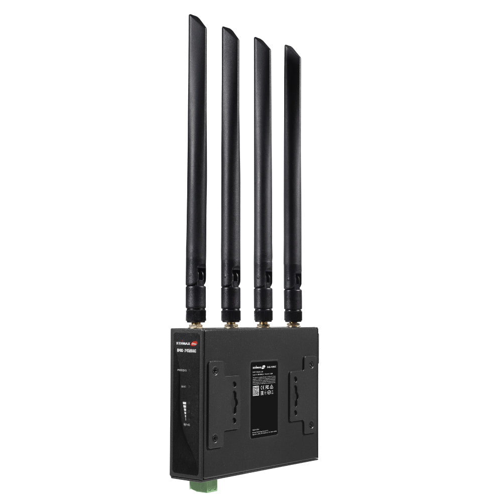 EDIMAX Industrial 4G LTE AC1200 Wi-Fi 5 DIN-Rail  Router D4G-7459AC