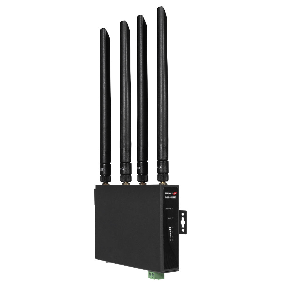 EDIMAX Industrial 4G LTE AC1200 Wi-Fi 5 DIN-Rail  Router D4G-7459AC