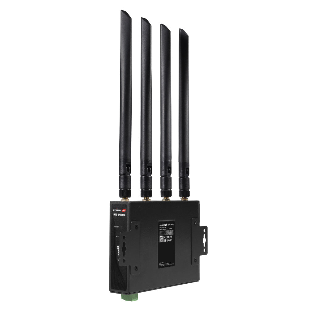 EDIMAX Industrial 4G LTE AC1200 Wi-Fi 5 DIN-Rail  Router D4G-7459AC