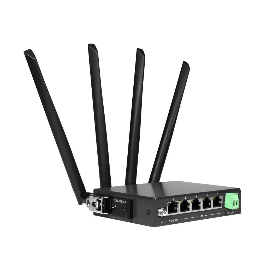 EDIMAX Industrial 4G LTE AC1200 Wi-Fi 5 DIN-Rail  Router D4G-7459AC