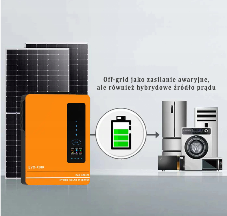 Invertorový měnič hybridní off grid EVO 4200 4.2 kW 1-fázový