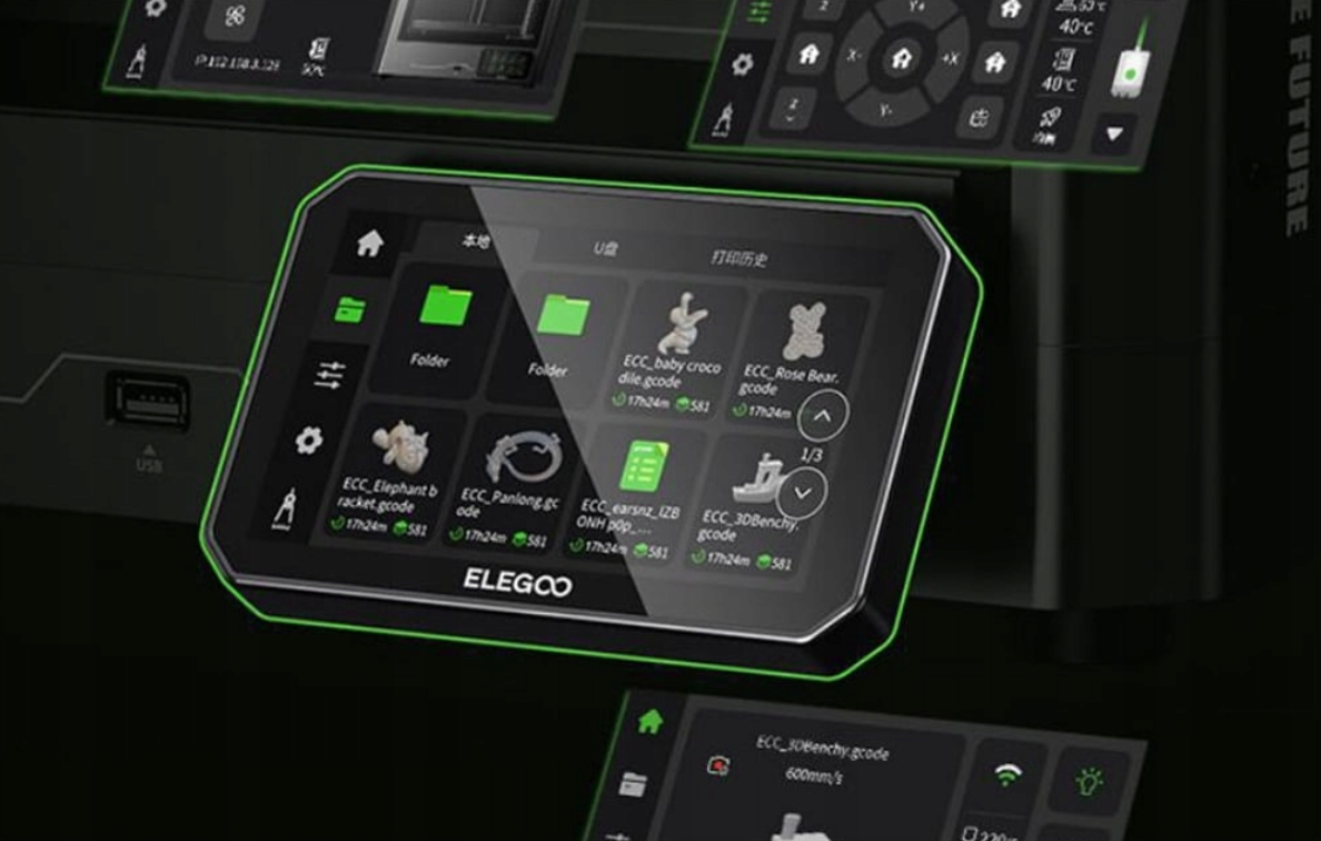 Elegoo Centauri Carbon 3D tiskárna FDM uzavřená CoreXY 500 mm/s 320 °C WiFi