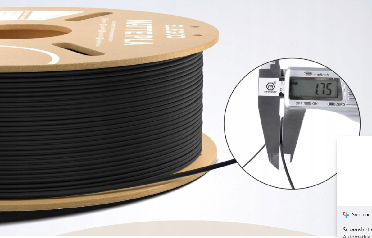 PLA filament+ černý bílý do 3D tiskárny 2 x 1 kg 1,75 mm