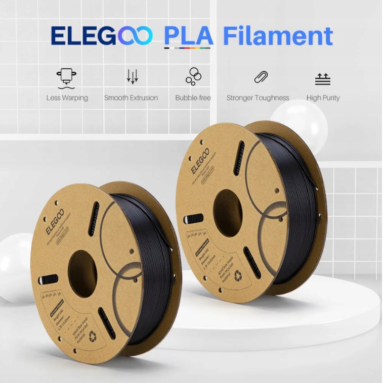 ELEGOO PLA filament černý 10 kg