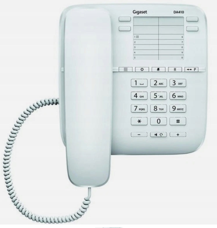 Kabelový analogový telefon Gigaset Gigaset DA410 bílý (S30054-S6529-R102)