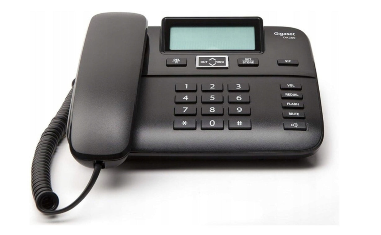 Gigaset DA260 System LAM černý drátový telefon (S30054-S6532-U101)