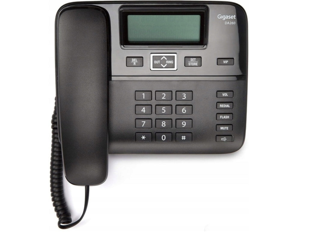 Gigaset DA260 System LAM černý drátový telefon (S30054-S6532-U101)