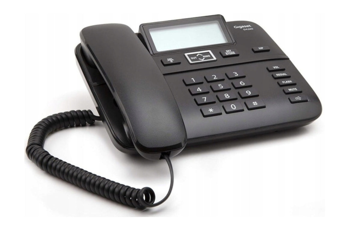 Gigaset DA260 System LAM černý drátový telefon (S30054-S6532-U101)