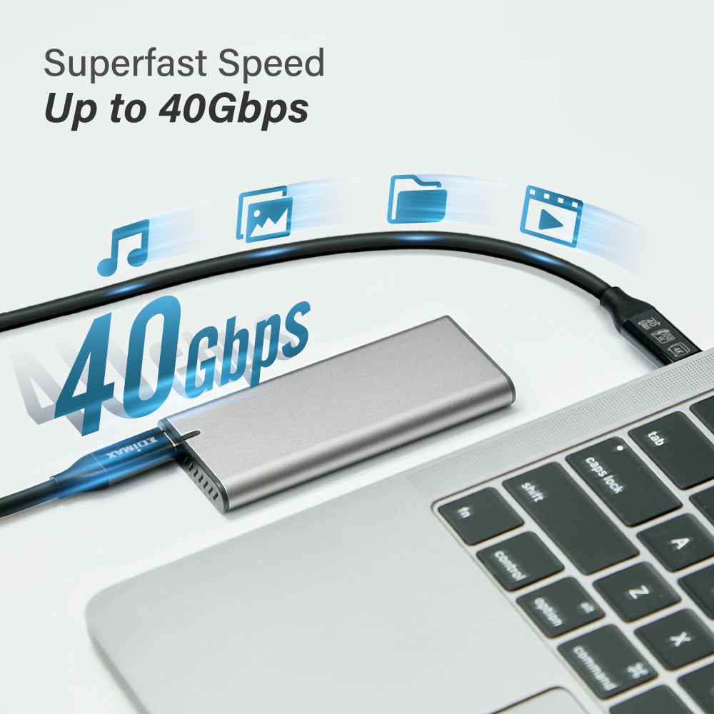 EDIMAX  40Gbps USB4 Thunderbolt 3 kabel (USB-C na USB-C) UC4 Series