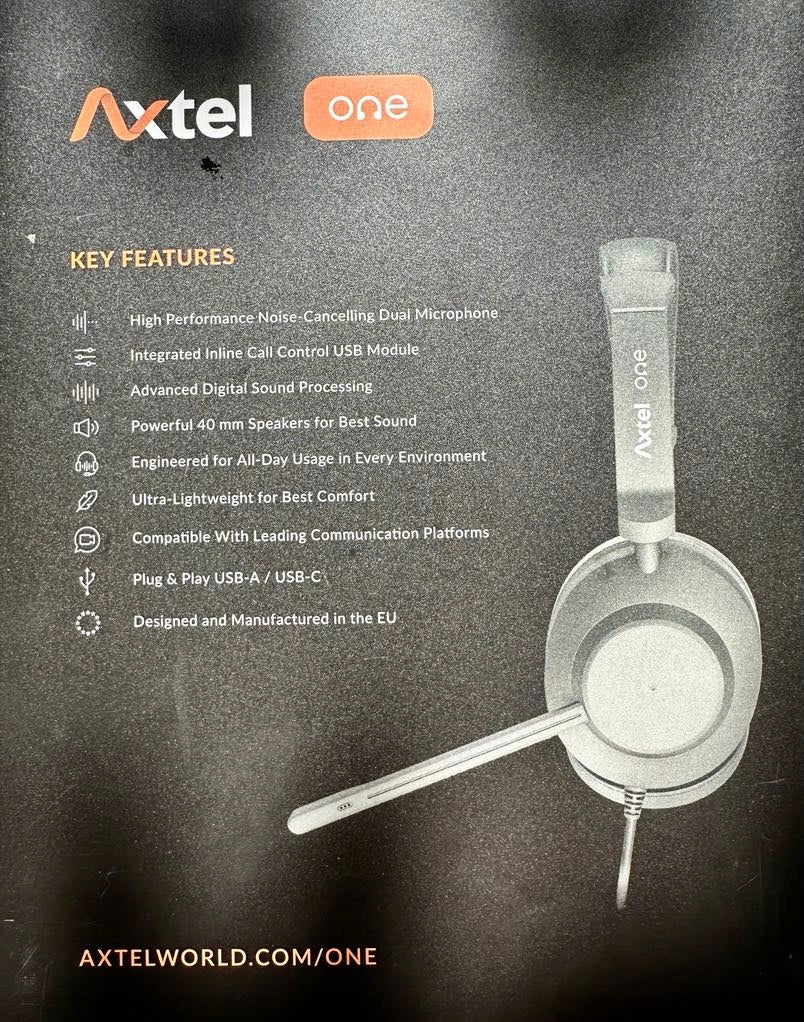 Náhlavní sluchátka Axtel ONE UC