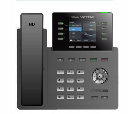 Grandstream GRP2624 IP Telefon 8 Linek WiFi 6 BT PoE Gigabit HD GDMS
