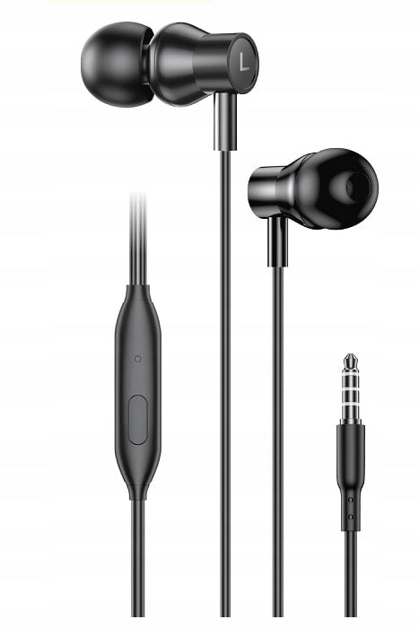 Foneng EP500 3.5mm Heavy Bass In-Ear Sluchátka Metal 3D Driver Mikrofon