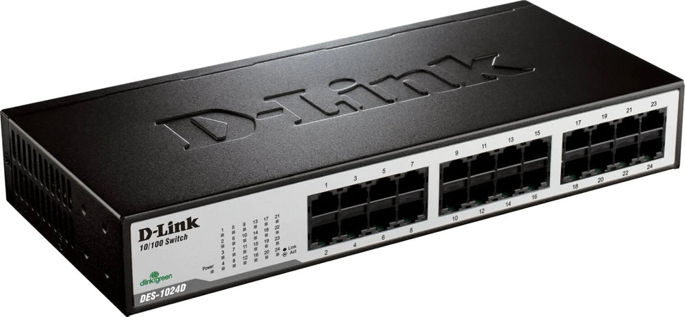 DES-1024D switch L2 24x10/100 Desktop/Rack BEZ VENTILÁTORU